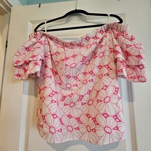 Lilly Pulitzer off the shoulder top